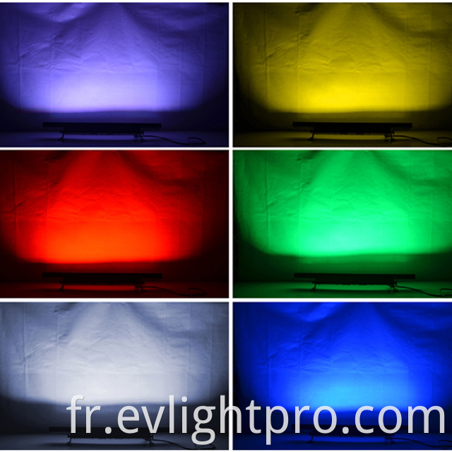 72 pcs préfet 3W RGB rondelle de mur à effet de lavage bar LED usine Guangzhou